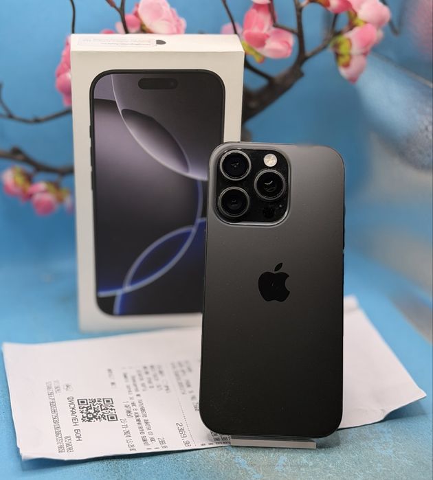 ГАРАНЦИОНЕН!!! Apple iPhone 16 Pro, 256GB, 5G, Black Titanium