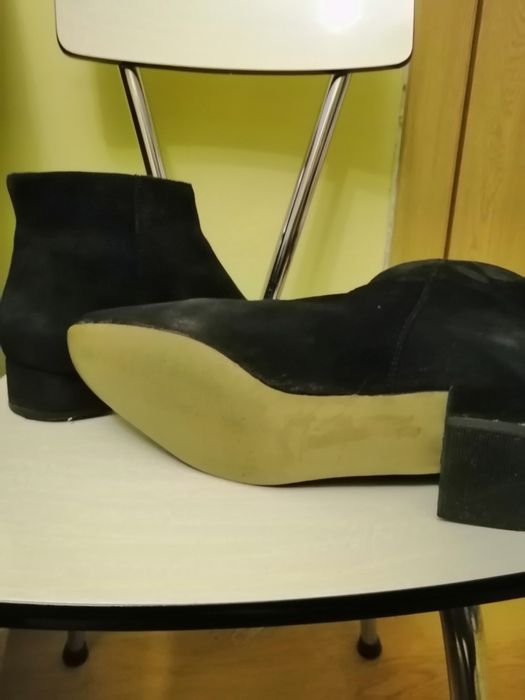 Botine piele întoarsă, H&m, 37