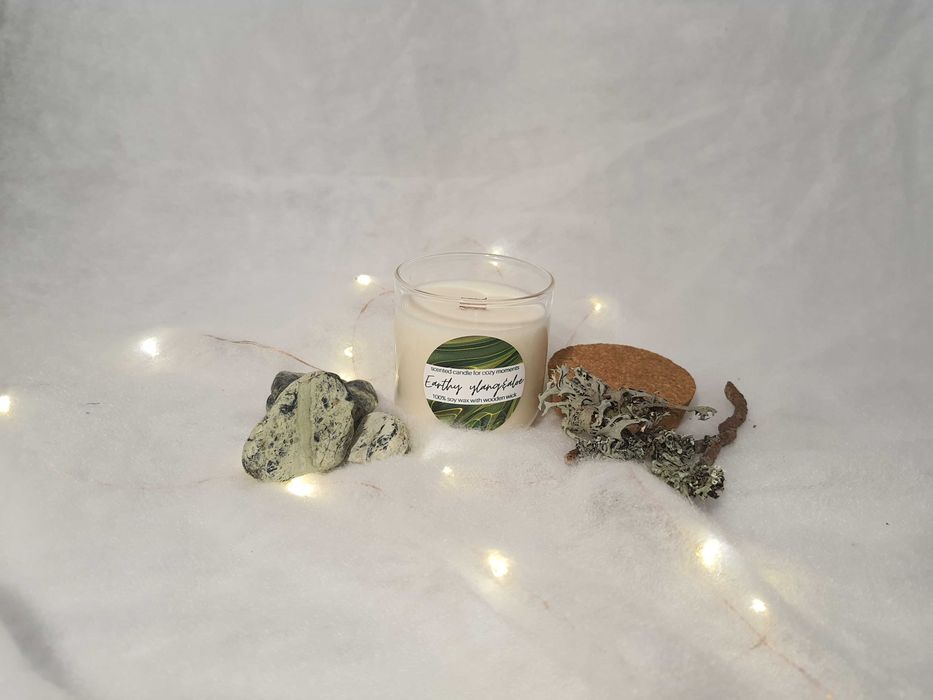 Ароматна соева свещ дървен фитил Candles for cozy moments vol.1