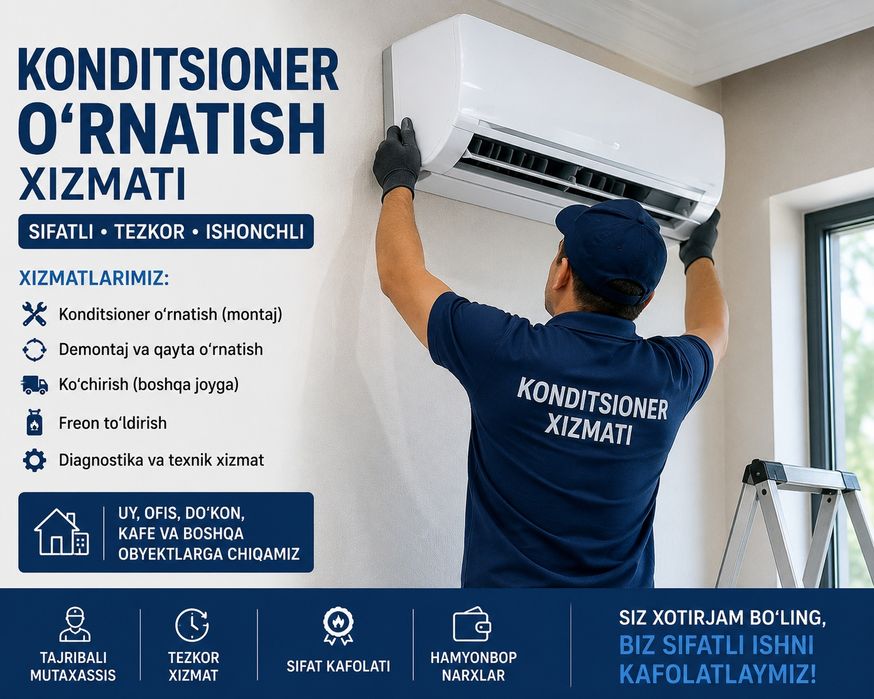 Kansaner Ustanofka montaj ishlar