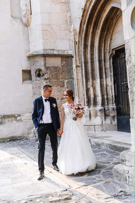 Rochie de mireasa, marimea s, A line