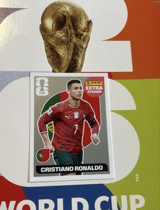 Extra sticker Cristiano Ronaldo silver