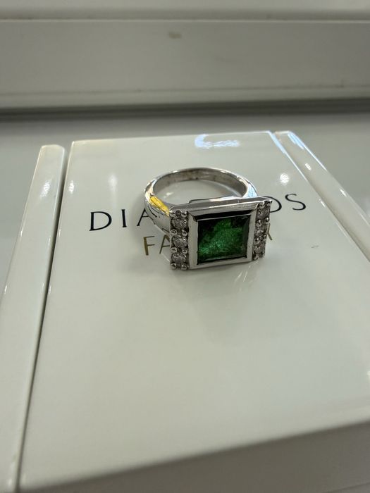 Inel aur 14k cu diamante naturale