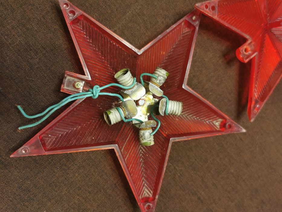Звезда на ёлку. Из СССР. Ретро.