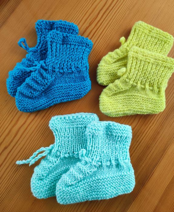 Ръчно плетени детски и бебешки терлици