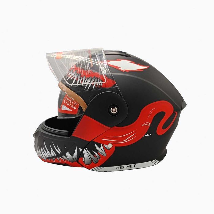 Модуларна каска с вградени слънчеви очила