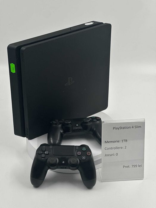 PlayStation 4 Slim 1TB 2 Controllere Garantie 24 Luni CashBox