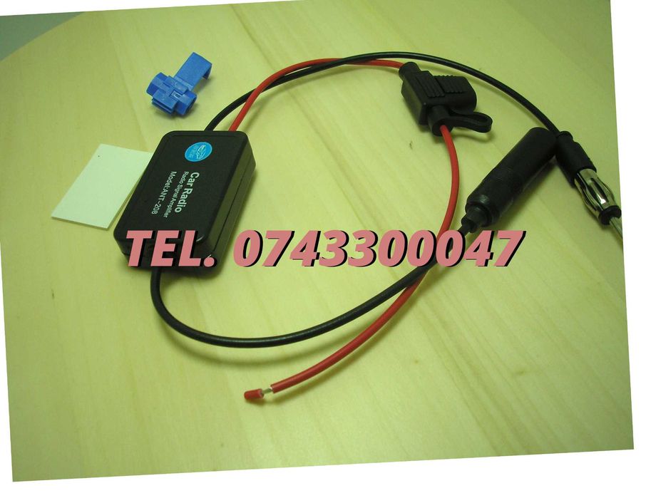 Amplificator Pentru Semnal Antena Radio Auto Fm 12V camioane 108mhz