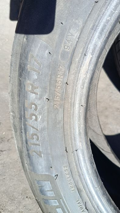 Мишлен 215/55/17 пара летние