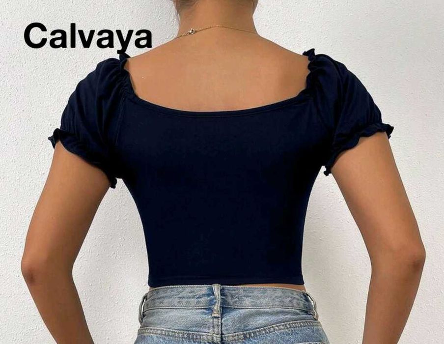 Чисто нова синя дамска блуза