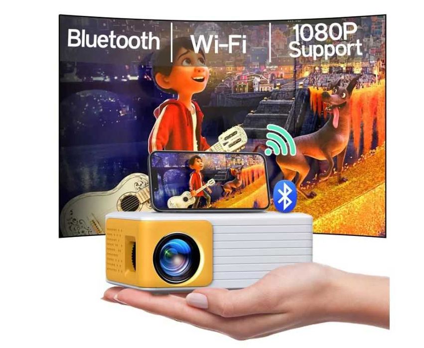 Mini Proiector YOTON Y3 Bluetooth WiFi, Videoproiector Full HD 1080P