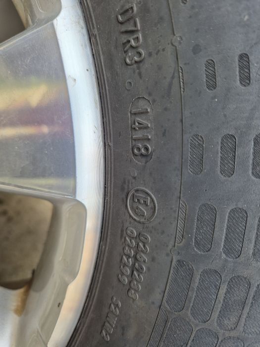 4бр летни гуми Континентал контакт 5/ 2018г/ 215-65-16/ 6мм грайфер/