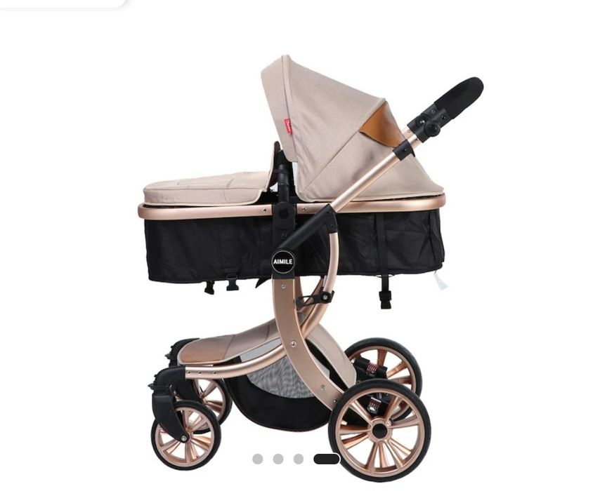 Carucior copii 2 in 1 Aimile Gold