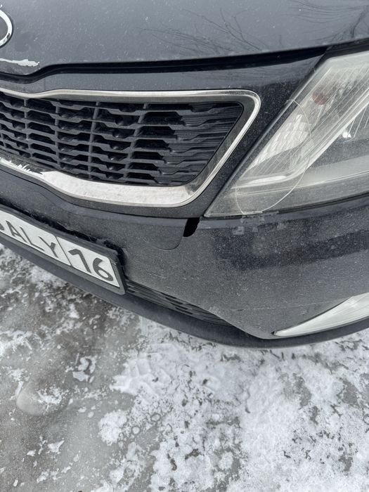 Бампер на киа рио 2012