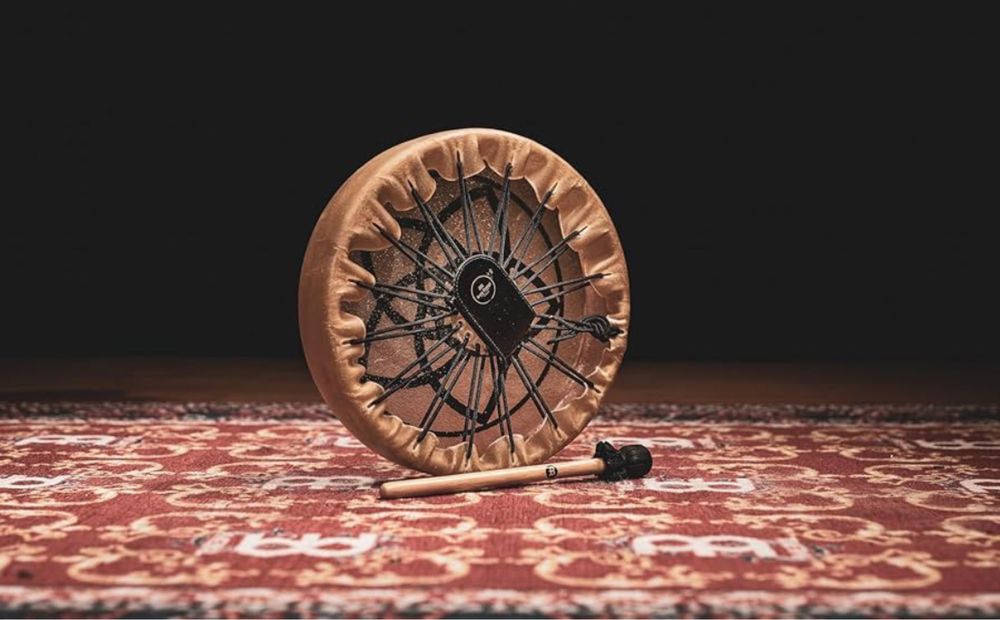 Шамански тъпан от биволска кожа