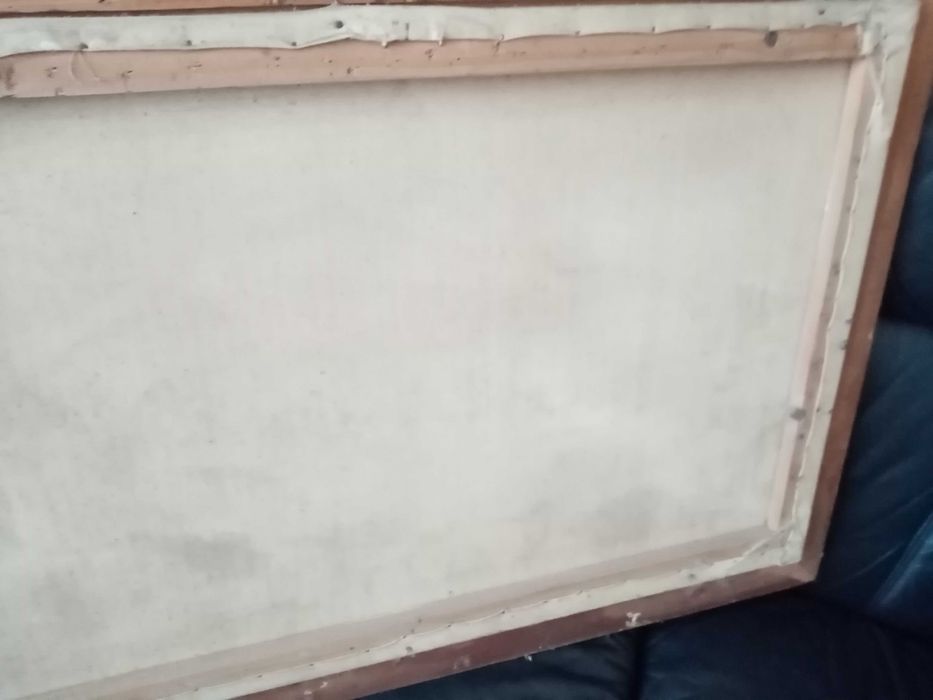 Стара голяма картина масло на платно 95/65