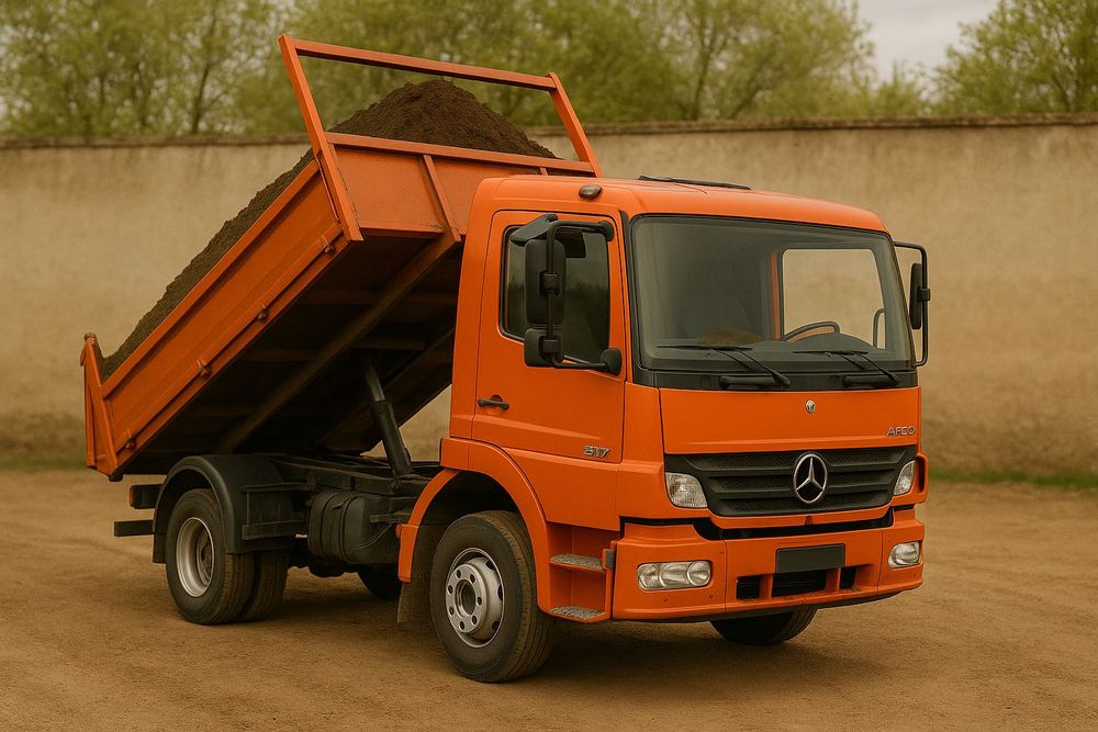 Transport marfa 7,5 t, nisip, sort, moloz, pamant vegetal.