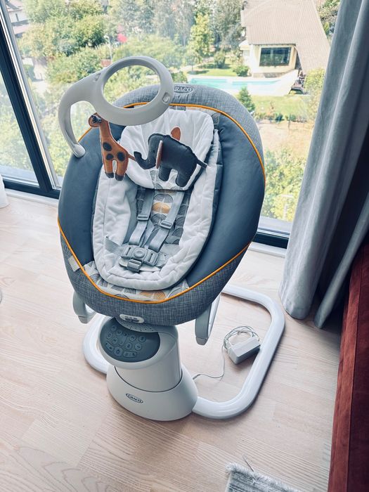 Leagan Graco - All Ways Soother, gri/alb Utilizat 0+luni