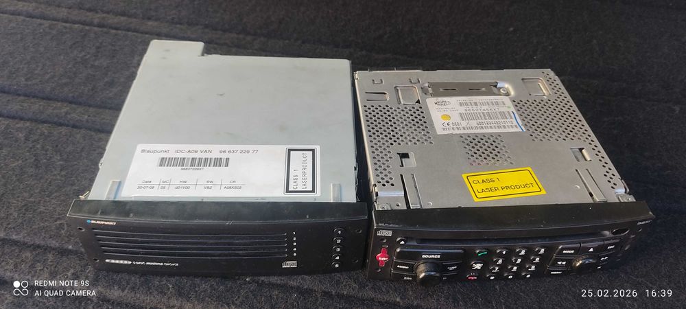 CD чейнджър и CD плеър за Peugeot 307