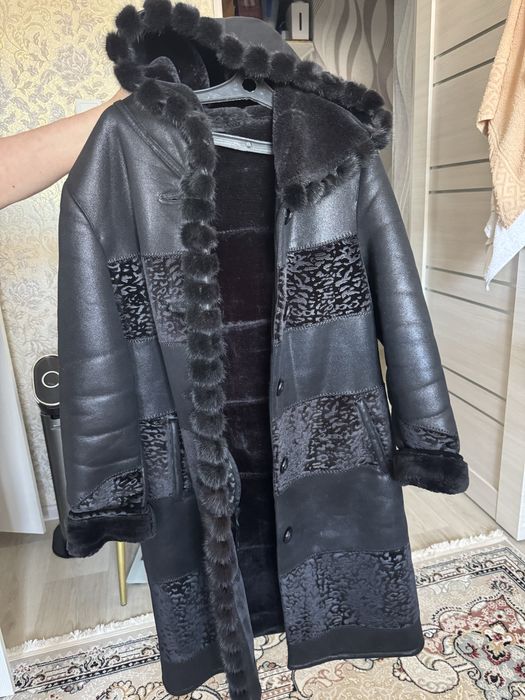 Женская дубленка 54 размер