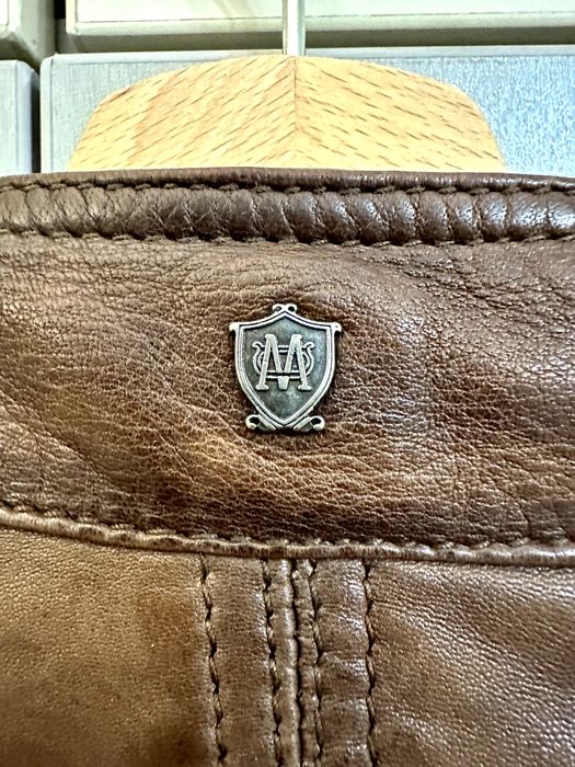 Ново мъжко яке от естествена кожа  Massimo Dutti