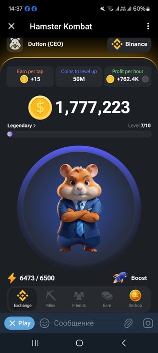 Хамстер комбо акк