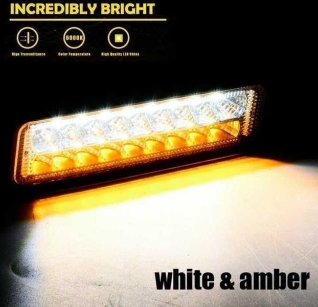 Лед Халоген/дневни светлини с Мигач 48W, 12V/24V