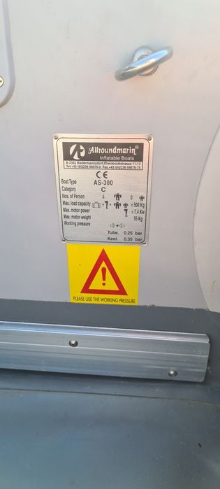 Barca Allroundmarin Samba AS-300, 4 persoane, podine aluminiu. OPTIONA