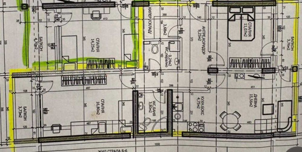 Продава се Тристаен апартамент в Пловдив, Тракия - 100 кв.м за 1290 €/кв.м - Снимка #8