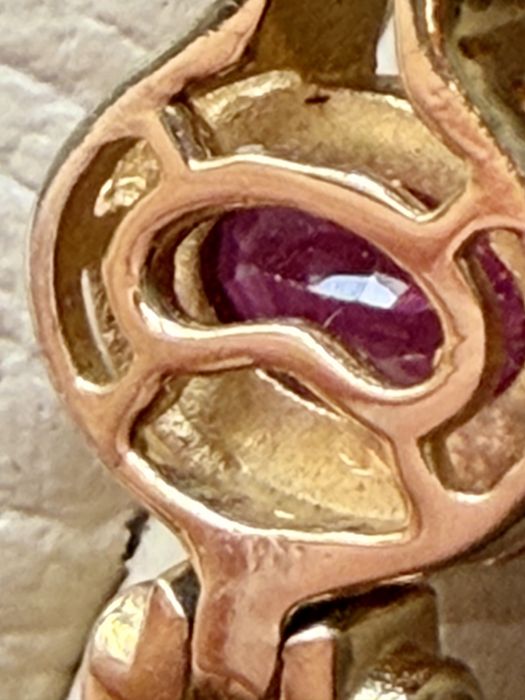 Сребърна гривна 925  с Рубини