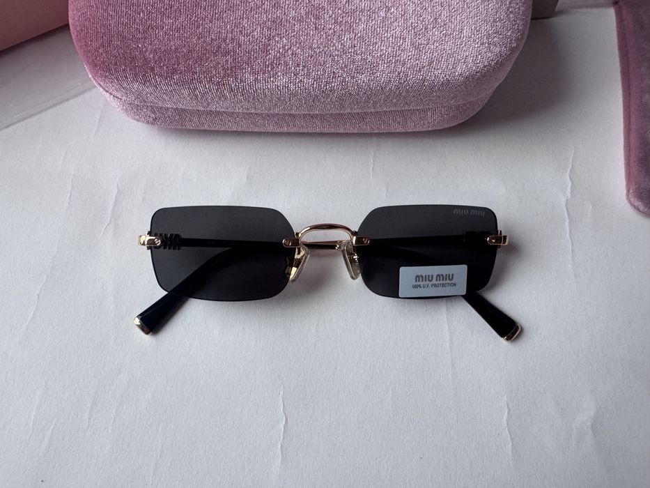 Ochelari de soare Miu Miu Rectangle-Rimless SUMB50 52-20 140, Noi