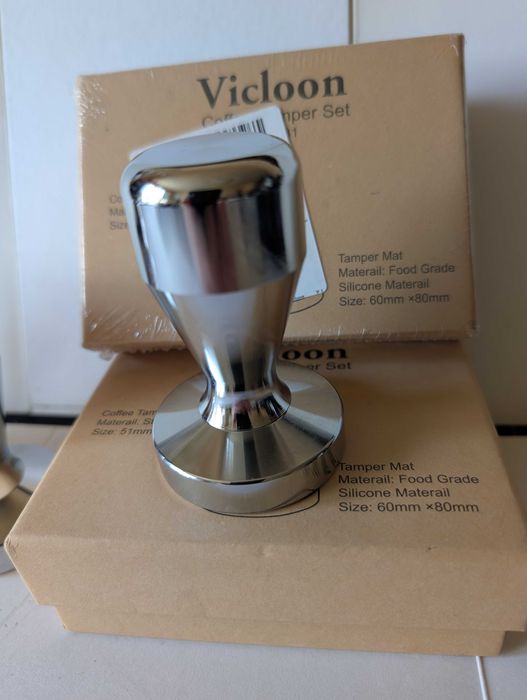 Тампер от неръждаема стомана за кафе 51 мм.за експресо