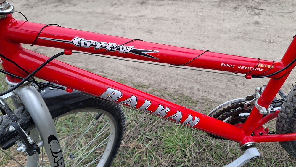 Bicicletă roșie Balkan Arrow de  26" (damă/copii)