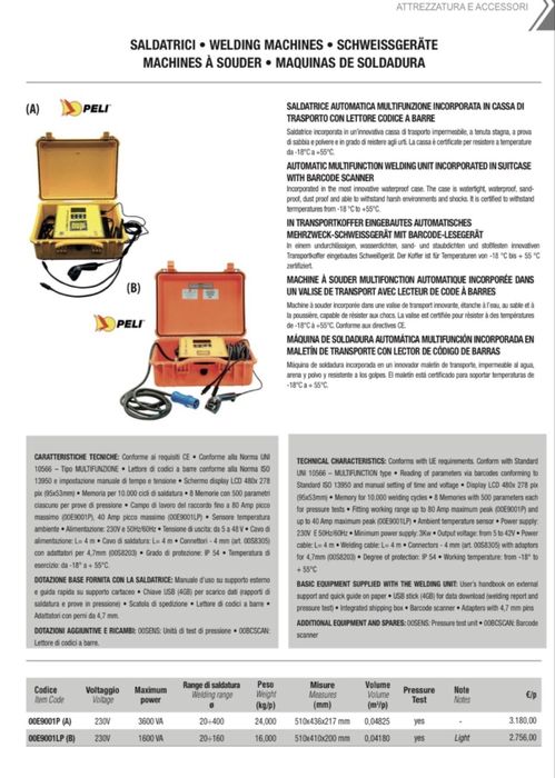 Aparat de sudura prin electrofuziune Nupi Italian cu protocol 160 mm