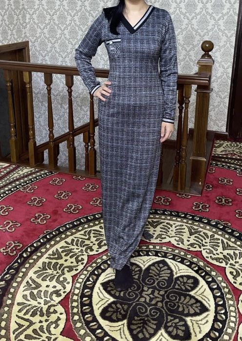 Тёплое женское платье