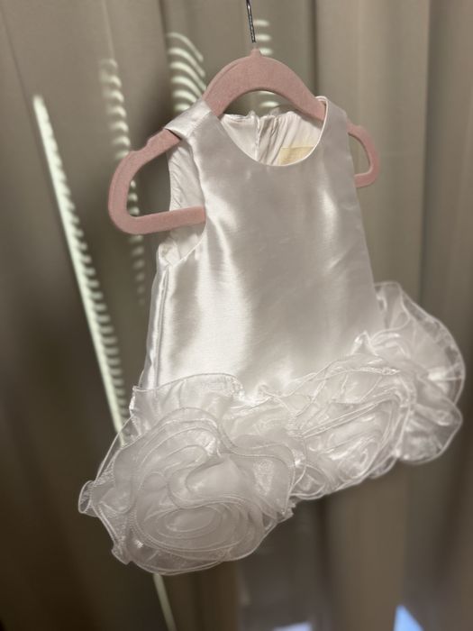 Бяла рокля Petite Fleur 12 м