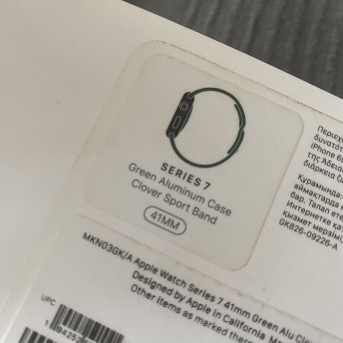 Apple Watch 7, 41 mm, зеленые, б/у