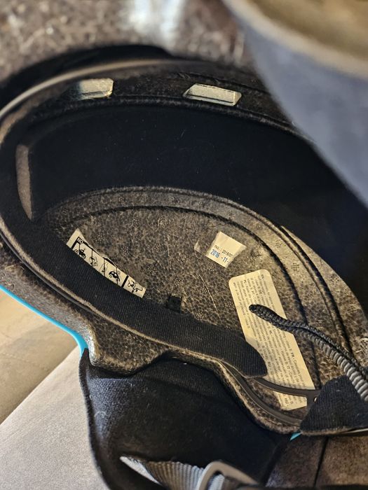 Детска каска за ски Weze, синя + подрък