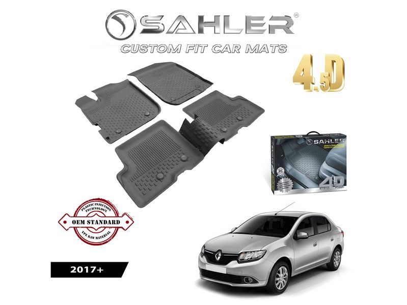 Гумени Стелки Sahler 4.5D Рено Симбол / Renault Symbol - след 2017г.