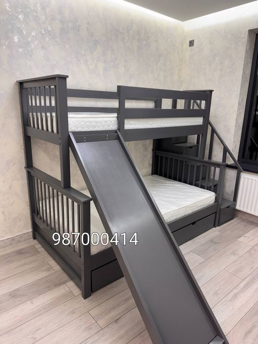 Кроватка домик двухьярусной