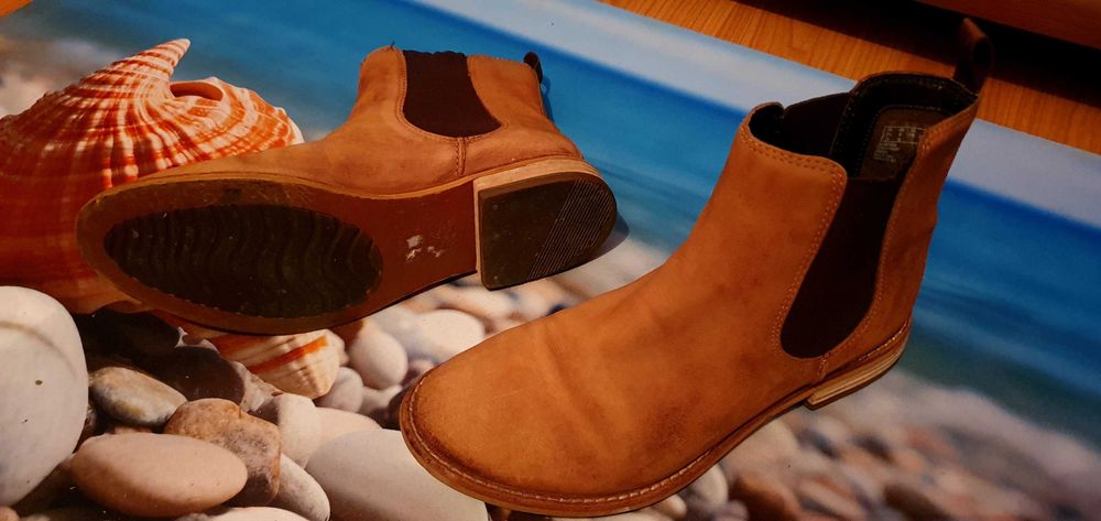 Clarks дамски боти естествена кожа 36 номер