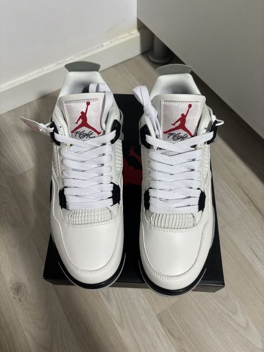 Jordan 4 white cement