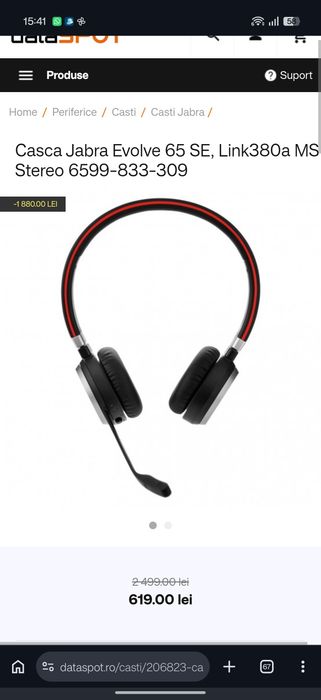 Jabra Evolve 65 SE