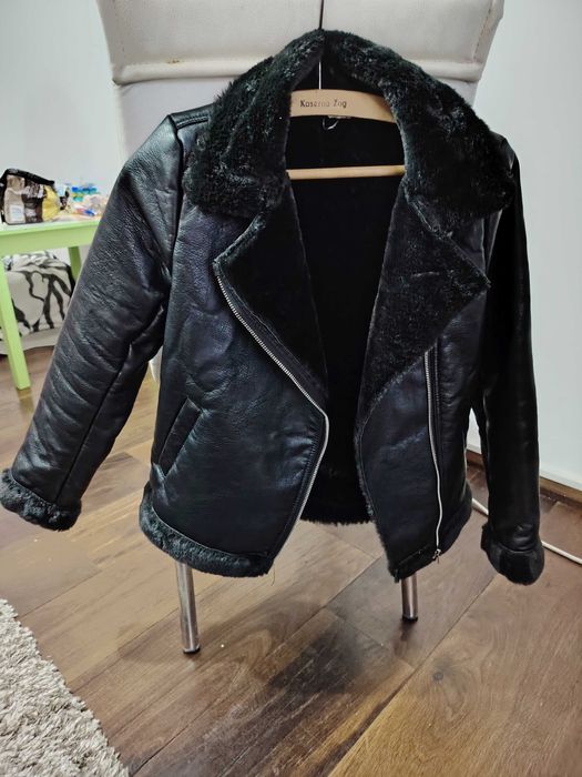 Geaca piele ecologica copii 10 11 ani UK