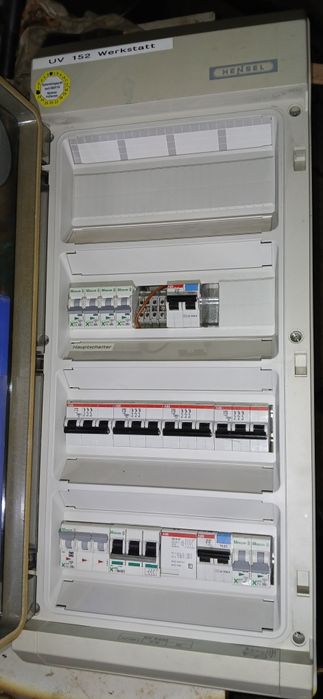 Titlu:2x Tablou electric industrial Hensel trifazic 400V complet echip