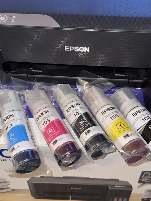 Imprimantă Epson EcoTank L1210, stare foarte bună, cerneală nefolosită