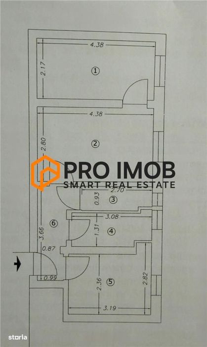 Apartament 2 camere cf 2 semidecomandat zona Spiru Haret — fotografia 1