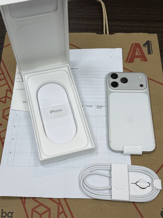 ЧИСТО НОВ 256GB iPhone 17 Pro Max A1 Гаранция 2028г. Silver | Сребрист