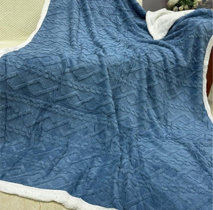 Плед покрывало 200×230 двуспальный