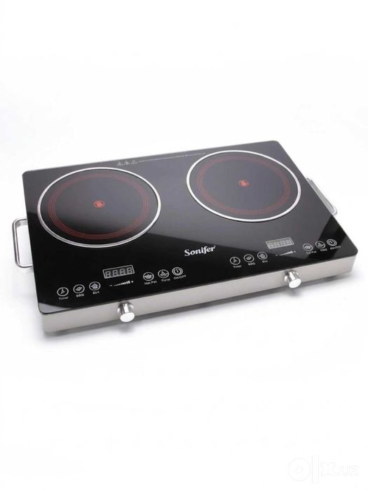 Электрическая плита керамическая плитка Sonifer sf-3051 двухконфорный